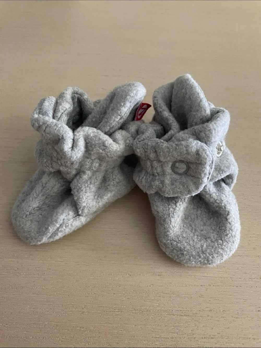 3M Zutano Grey Fleece Slippers